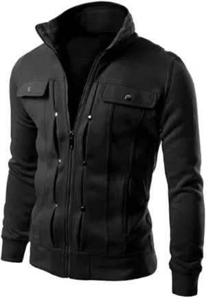 Warm Jacket for Mens Warm Fleece Jacket for Mens Slim Lapel Cardigan Coat Jacket Faux Fur Lined Jacket