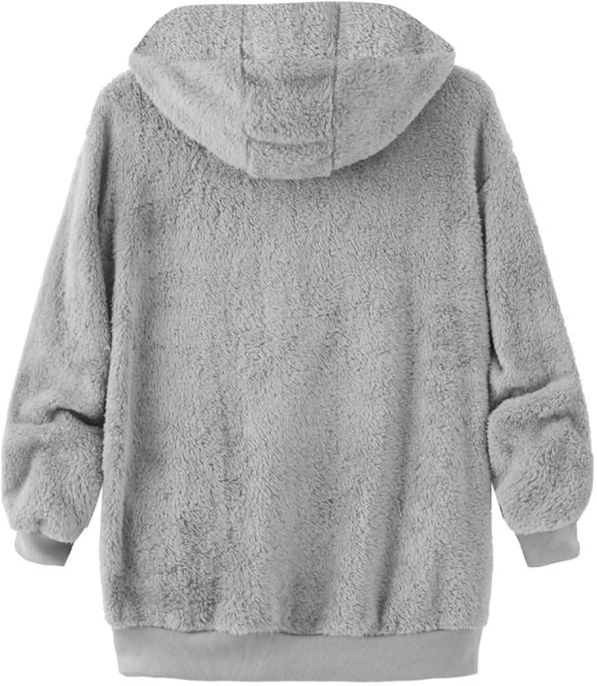 Winter Coats for Women 2024 Plus Size Fuzzy Sherpa Fleece Jackets Hooded Cardigan Warm Cozy Outerwear with Pockets
