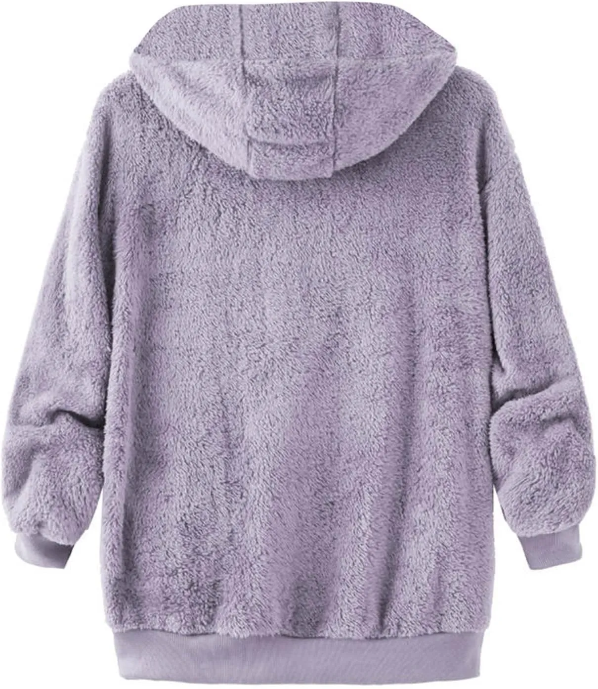 Winter Coats for Women 2024 Plus Size Fuzzy Sherpa Fleece Jackets Hooded Cardigan Warm Cozy Outerwear with Pockets