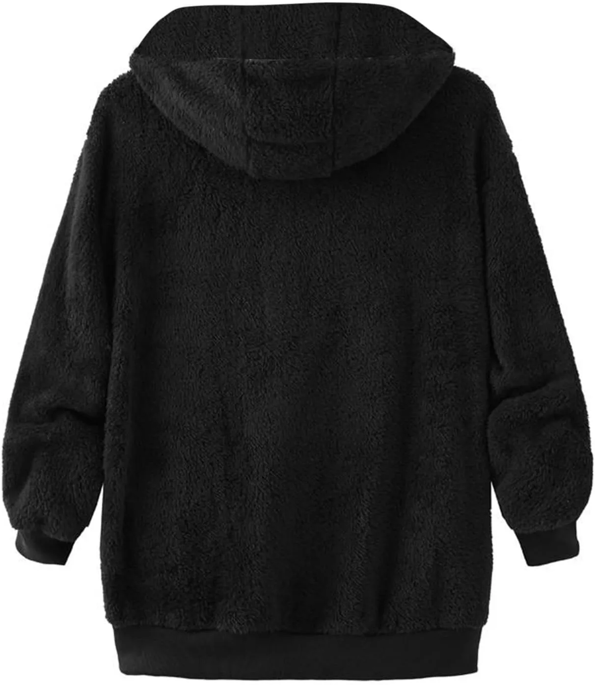 Winter Coats for Women 2024 Plus Size Fuzzy Sherpa Fleece Jackets Hooded Cardigan Warm Cozy Outerwear with Pockets