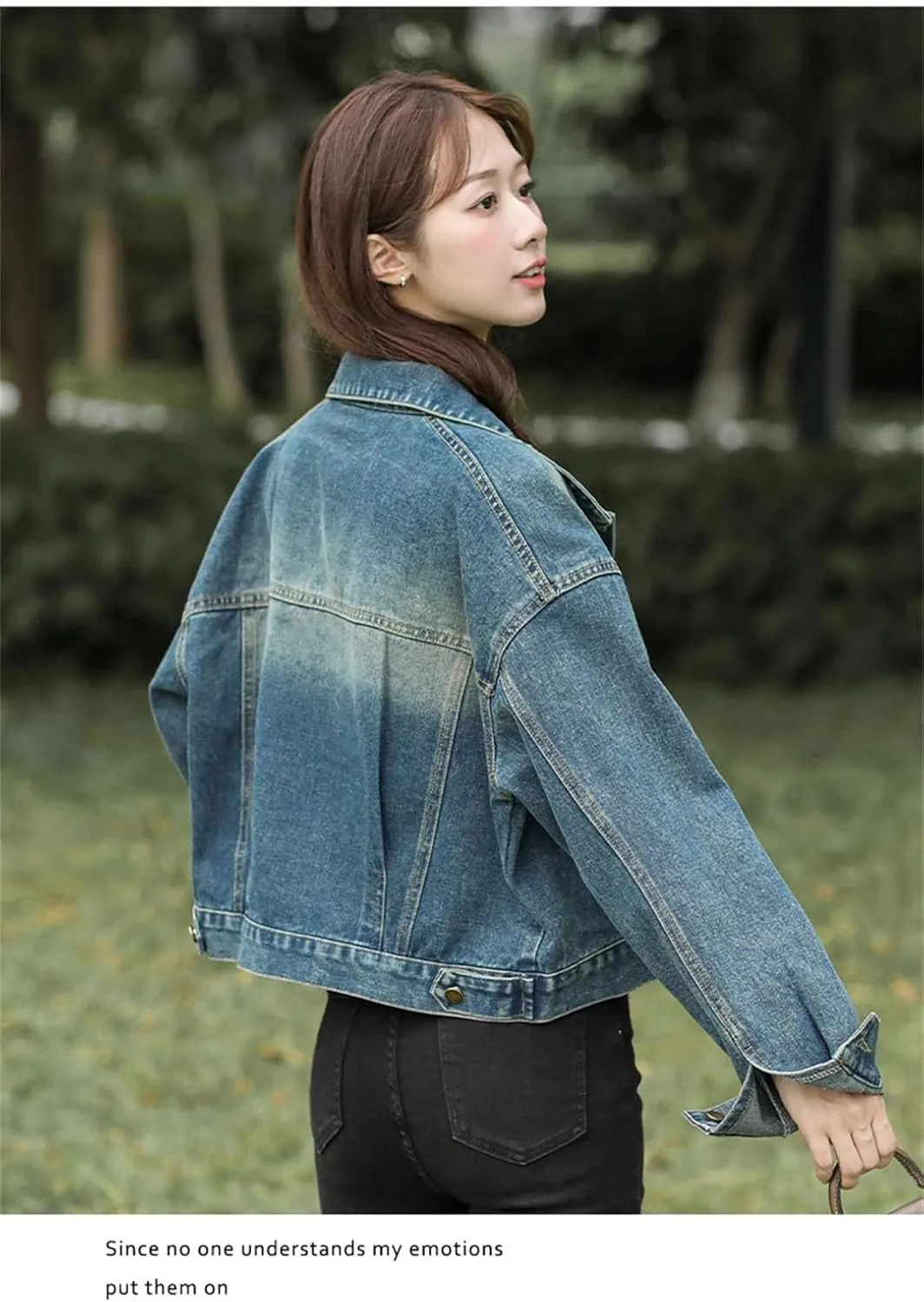 Woman Denim Jean Coats Basic Jackets Slim Stretch Short Clothes