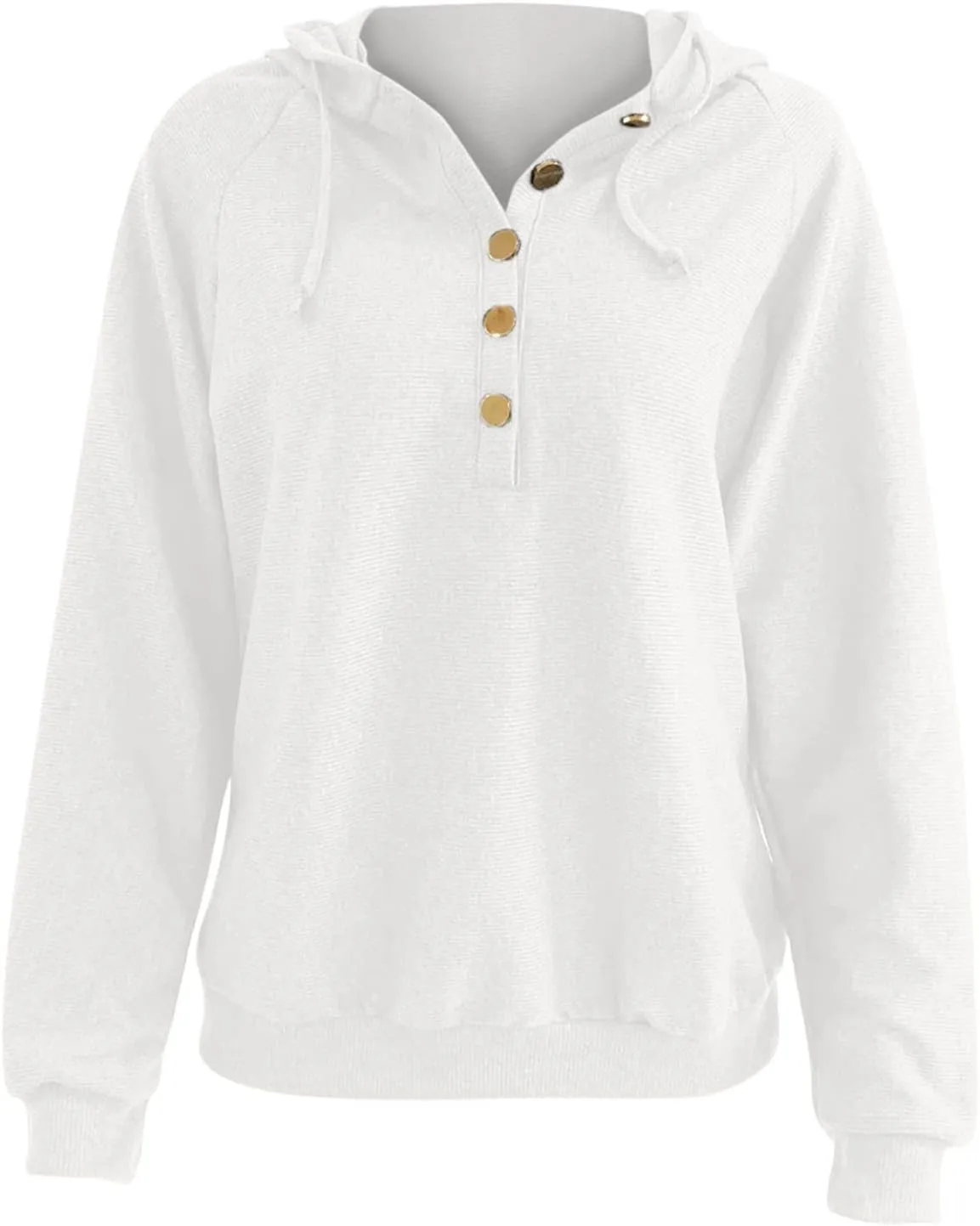 Women Cable Knit Sweater V Neck Button Down Pullover Hoodies Long Sleeve Casual Fall Shirt Tops Chunky Tunic Sweater