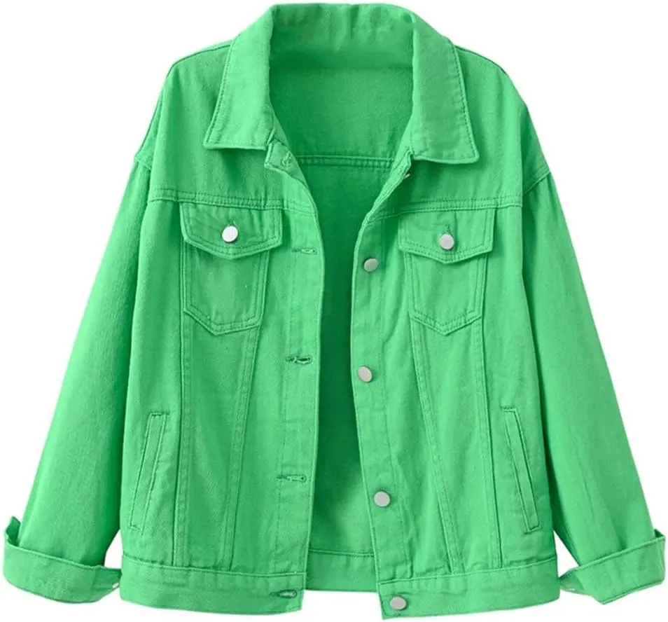 Women Denim Jackets Students Short Coat Jeans Outerwear Tops