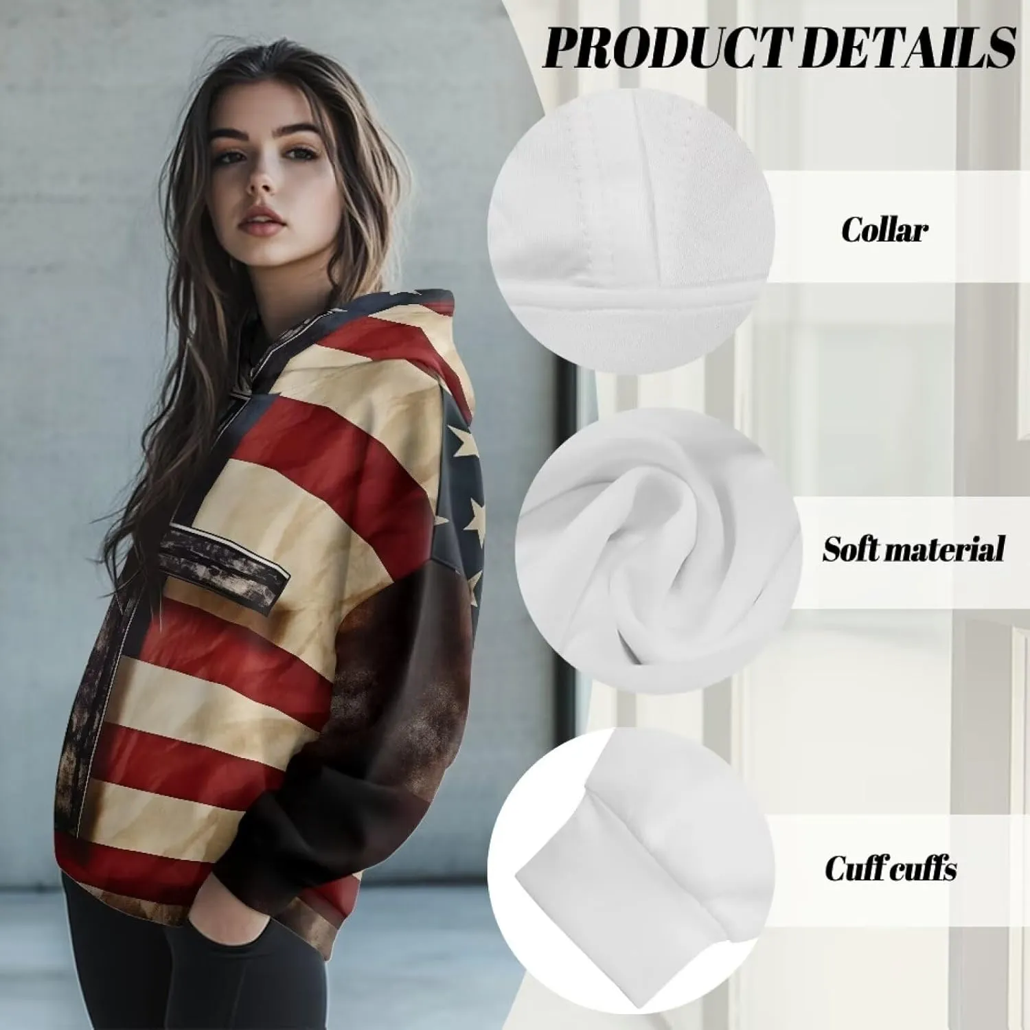 Women Hoodies Oversized Sweatshirts Hooded Pullover Sweater Long Sleeve Fall Winter Fashion Outfits