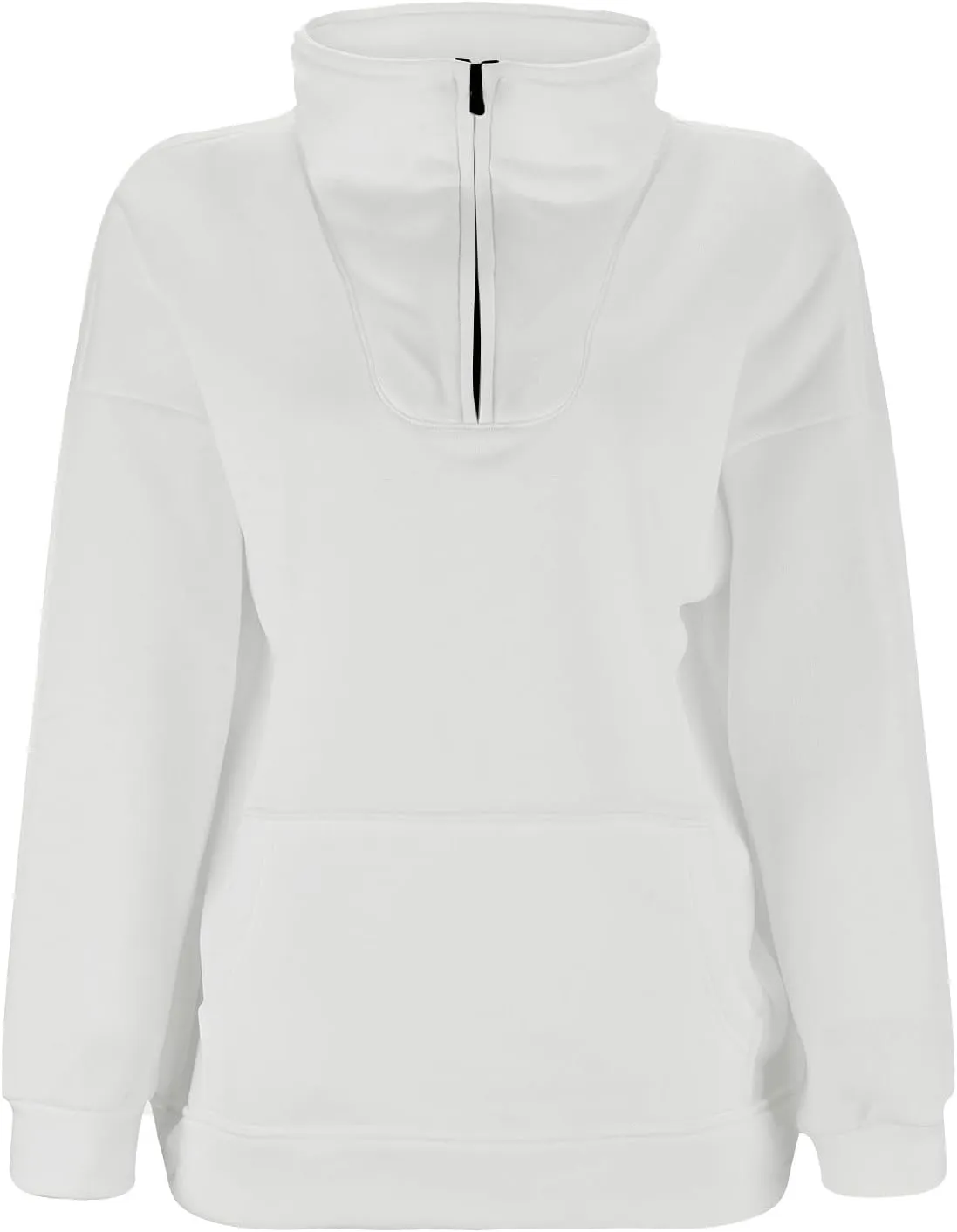 Women Loose Pullover Top Womens Zip Up Cropped Hoodies Fleece Oversized Sweatshirts Full Zip Jackets