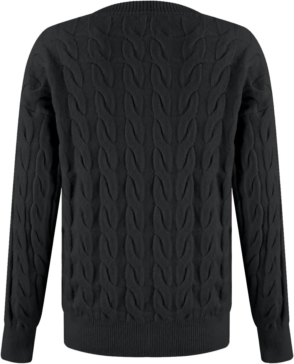 Women Sweaters,Fall Winter Cable Knit Sweater Casual Oversized Sweater Pullover Long Sleeve Crew Neck Solid Color Top