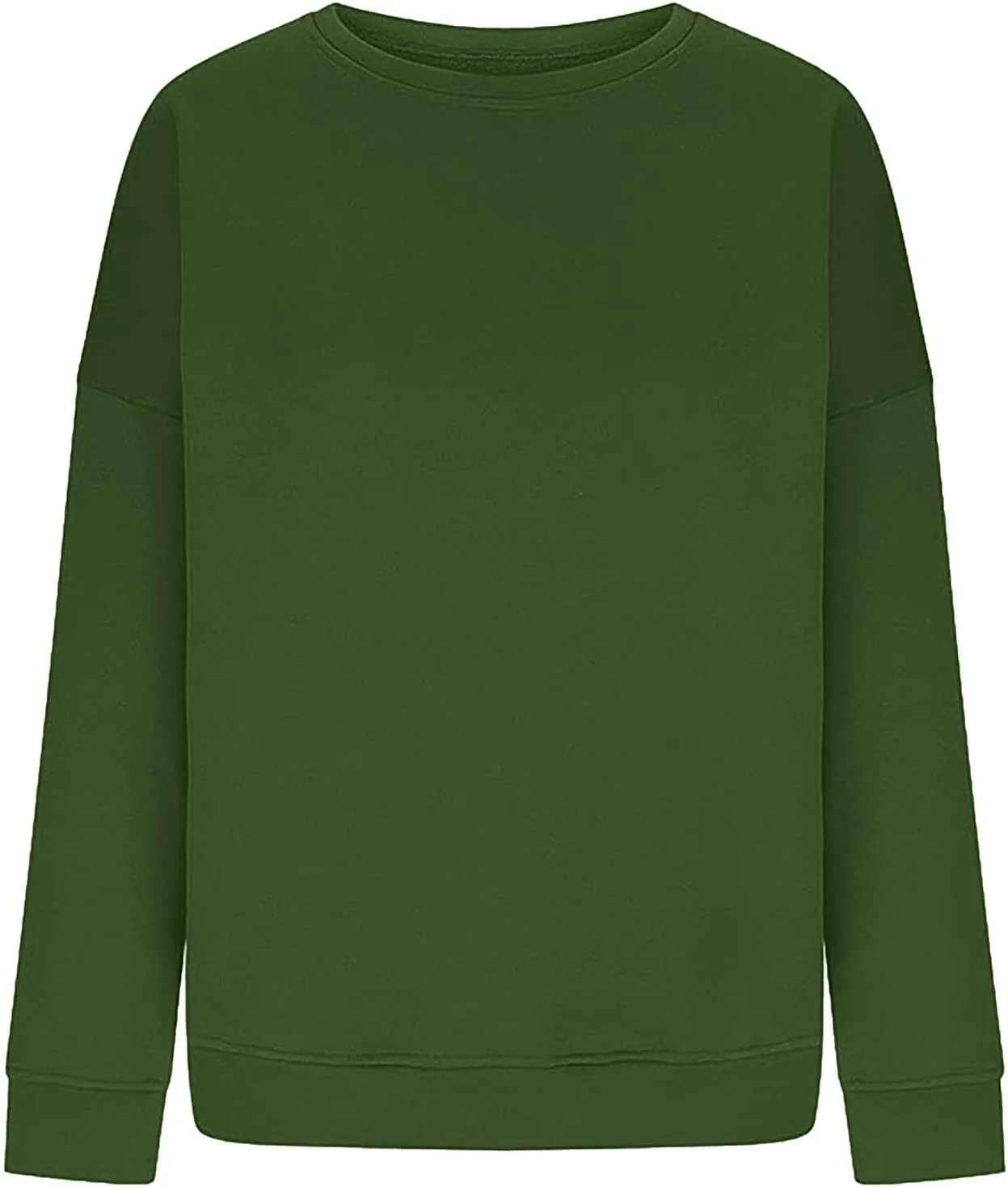Women Trendy 2024 Winter Sweatshirts Oversized Fleece Long Sleeve Casual Basic Pullover Sweaters Teen Girls Clothes