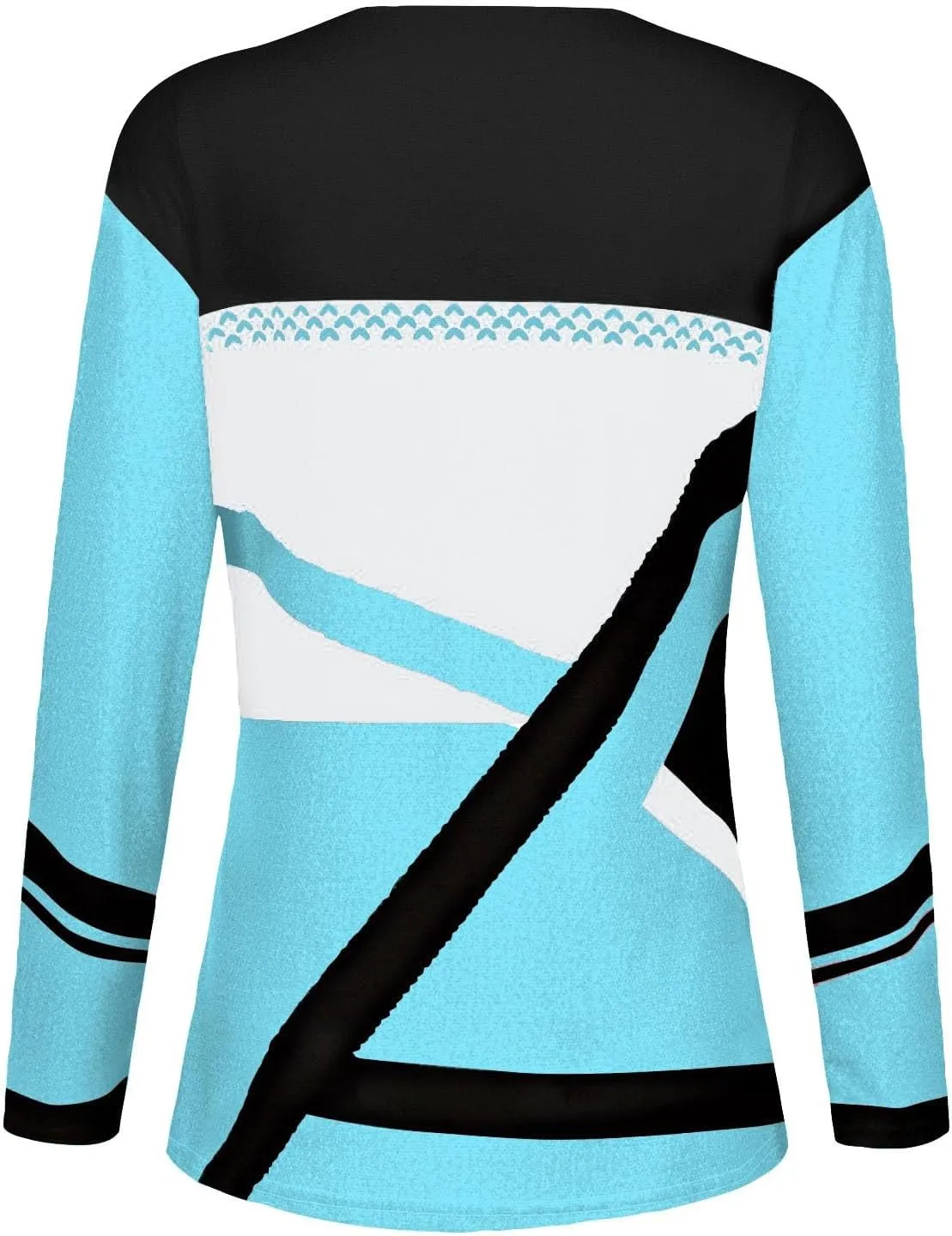 Women Trendy Colors Block Sweatshirt Long Sleeve Crewneck Shirts for Spring Fall Winter Tops 2025 Fit Casual Blouses