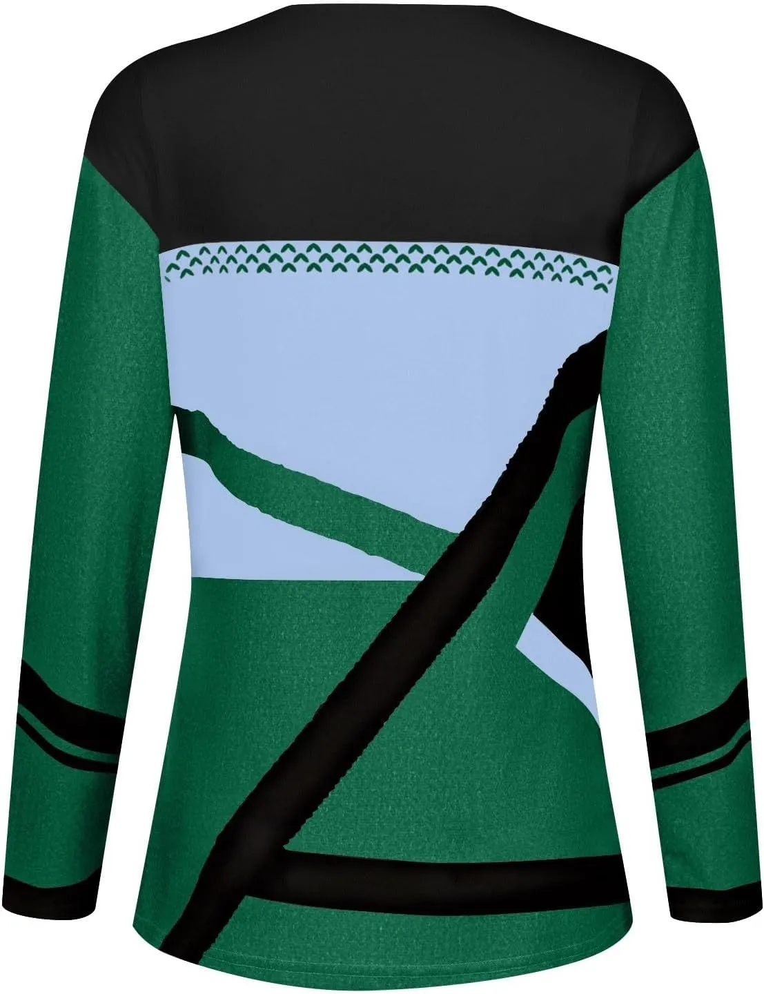 Women Trendy Colors Block Sweatshirt Long Sleeve Crewneck Shirts for Spring Fall Winter Tops 2025 Fit Casual Blouses