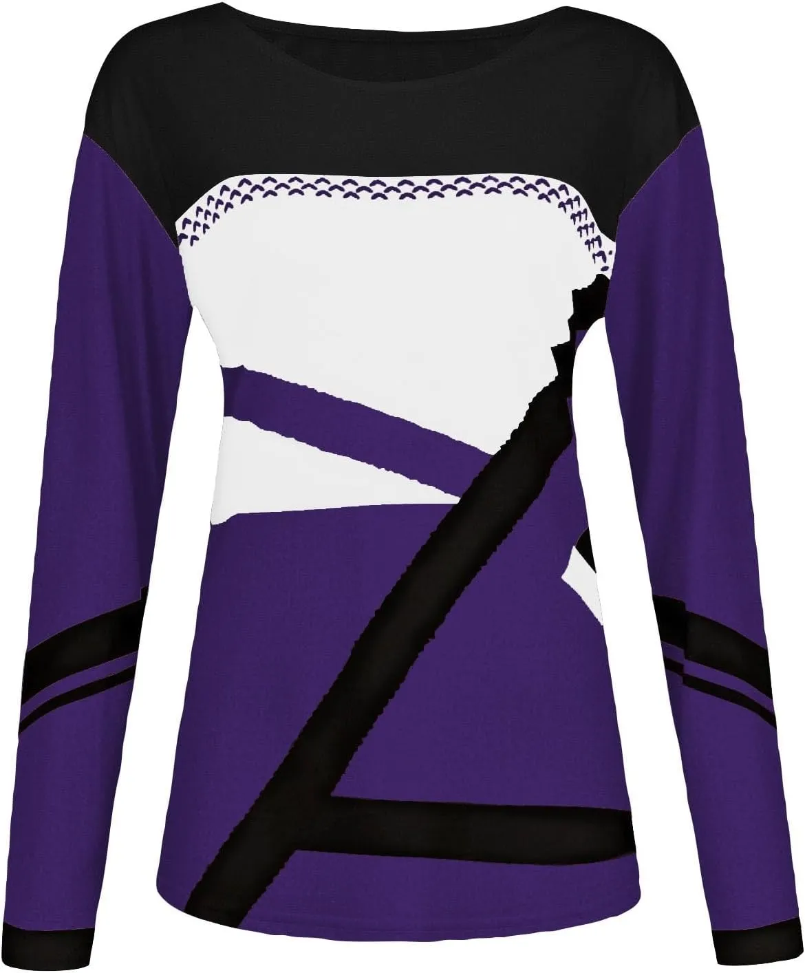 Women Trendy Colors Block Sweatshirt Long Sleeve Crewneck Shirts for Spring Fall Winter Tops 2025 Fit Casual Blouses