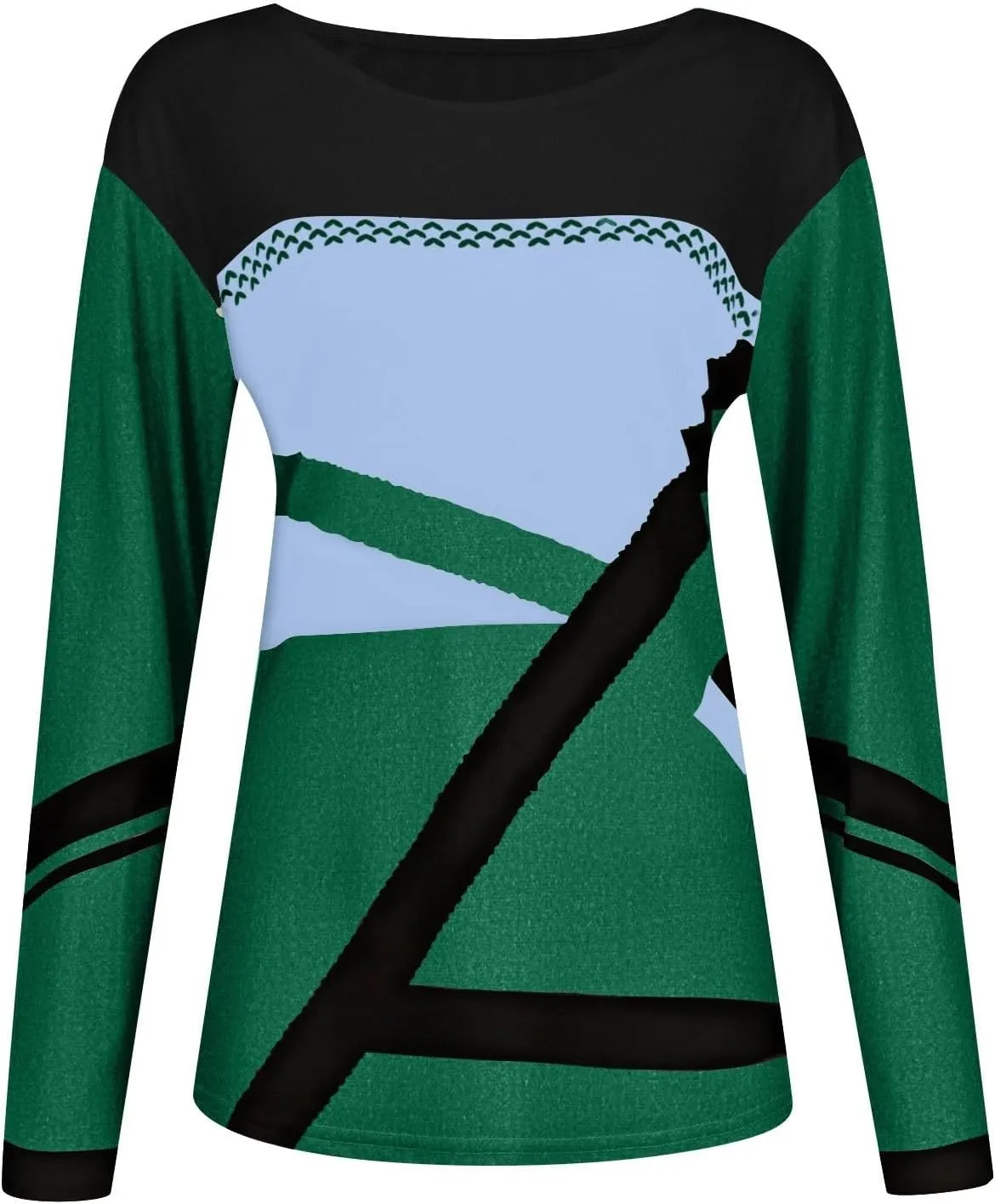 Women Trendy Colors Block Sweatshirt Long Sleeve Crewneck Shirts for Spring Fall Winter Tops 2025 Fit Casual Blouses