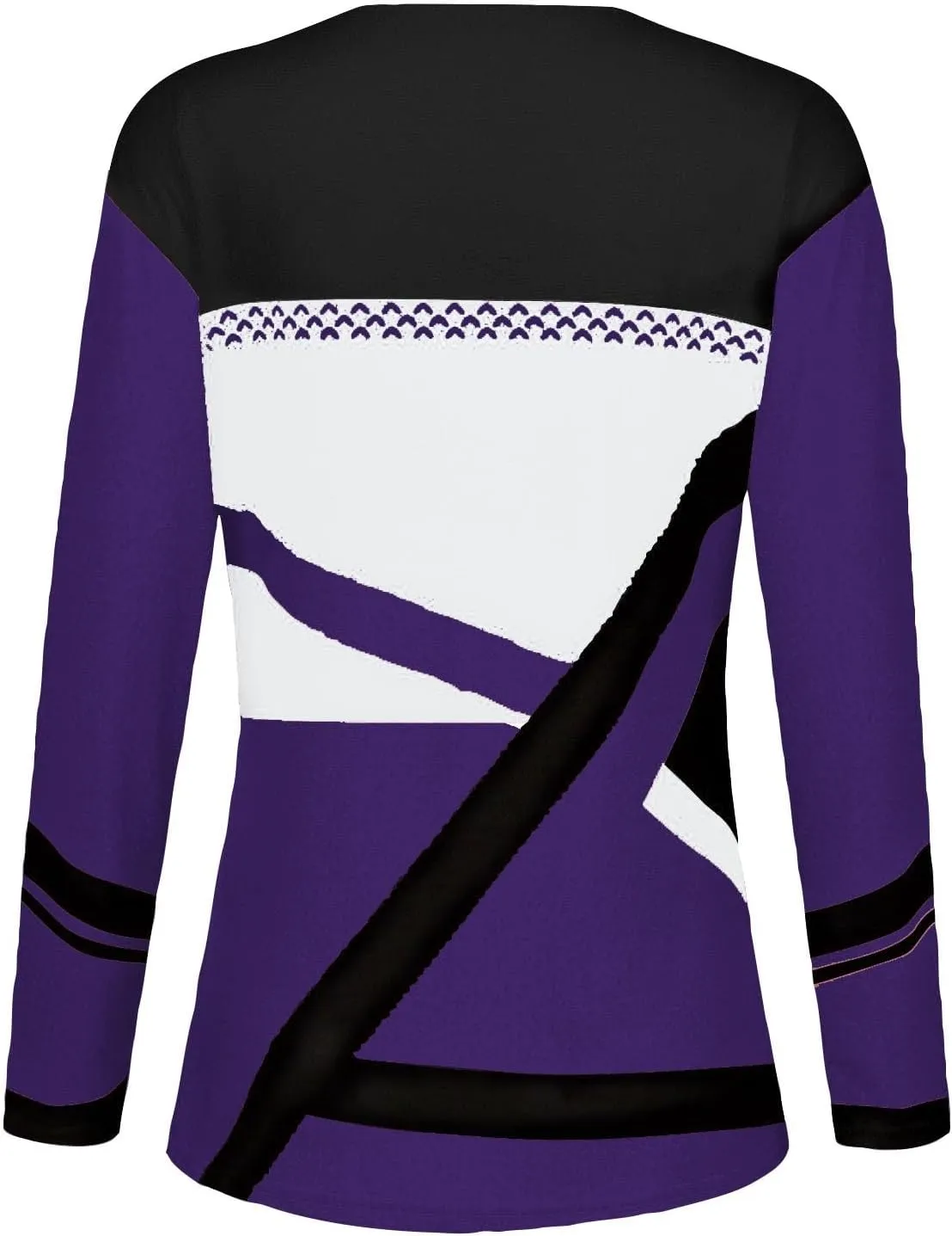 Women Trendy Colors Block Sweatshirt Long Sleeve Crewneck Shirts for Spring Fall Winter Tops 2025 Fit Casual Blouses
