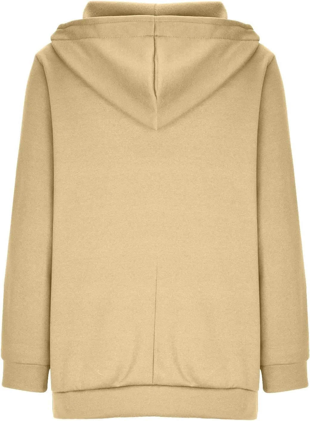 Women Zip Up Sweatshirt Fall Fleece Cozy Long Sleeve Plus Size Jacket Solid Color Y2k Trendy Hoodies with Pockets