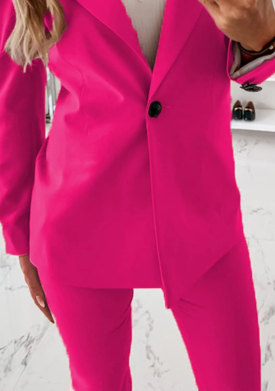 Womens Casual Blazer Button Down Lapel Long Sleeve Jackets Open Front Work Office Jacket Bussiness Blazer