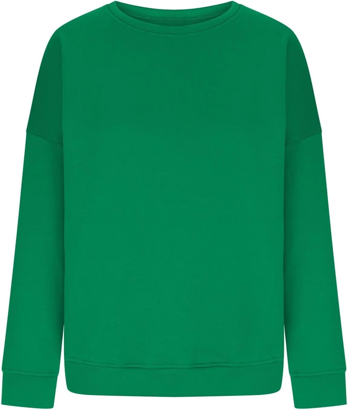 Womens Crewneck Sweatshirt Fall Fleece Oversized Sweatshirt for Women Loose Fit Long Sleeve Pullover Sweaters