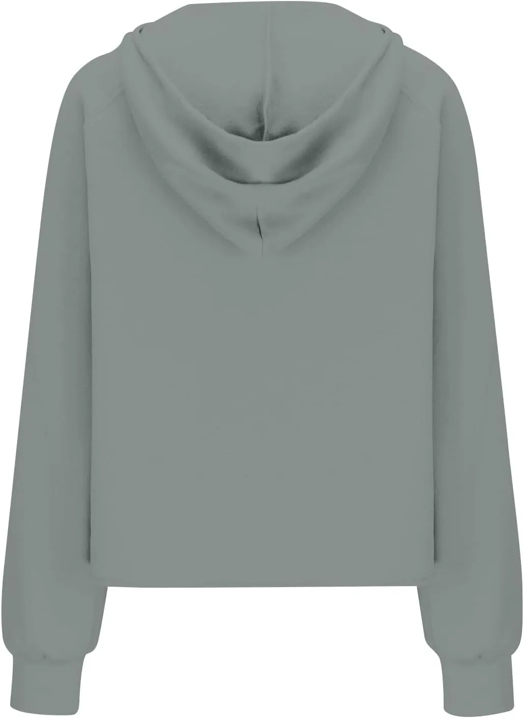 Womens Half Zip Cropped Pullover Tops Fleece Lined Hoodies Long Sleeve Hooded Sweatshirts with Pocket Fall Outfits