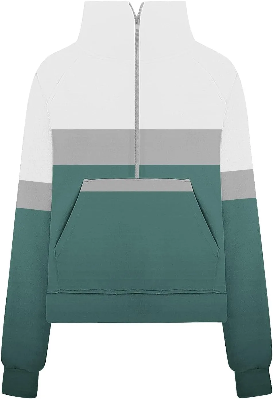 Women's Half Zipper Cropped Sweatshirts Long Sleeve With Thumb Hole Fleece Pullover Winter Wear 2024 Jacket