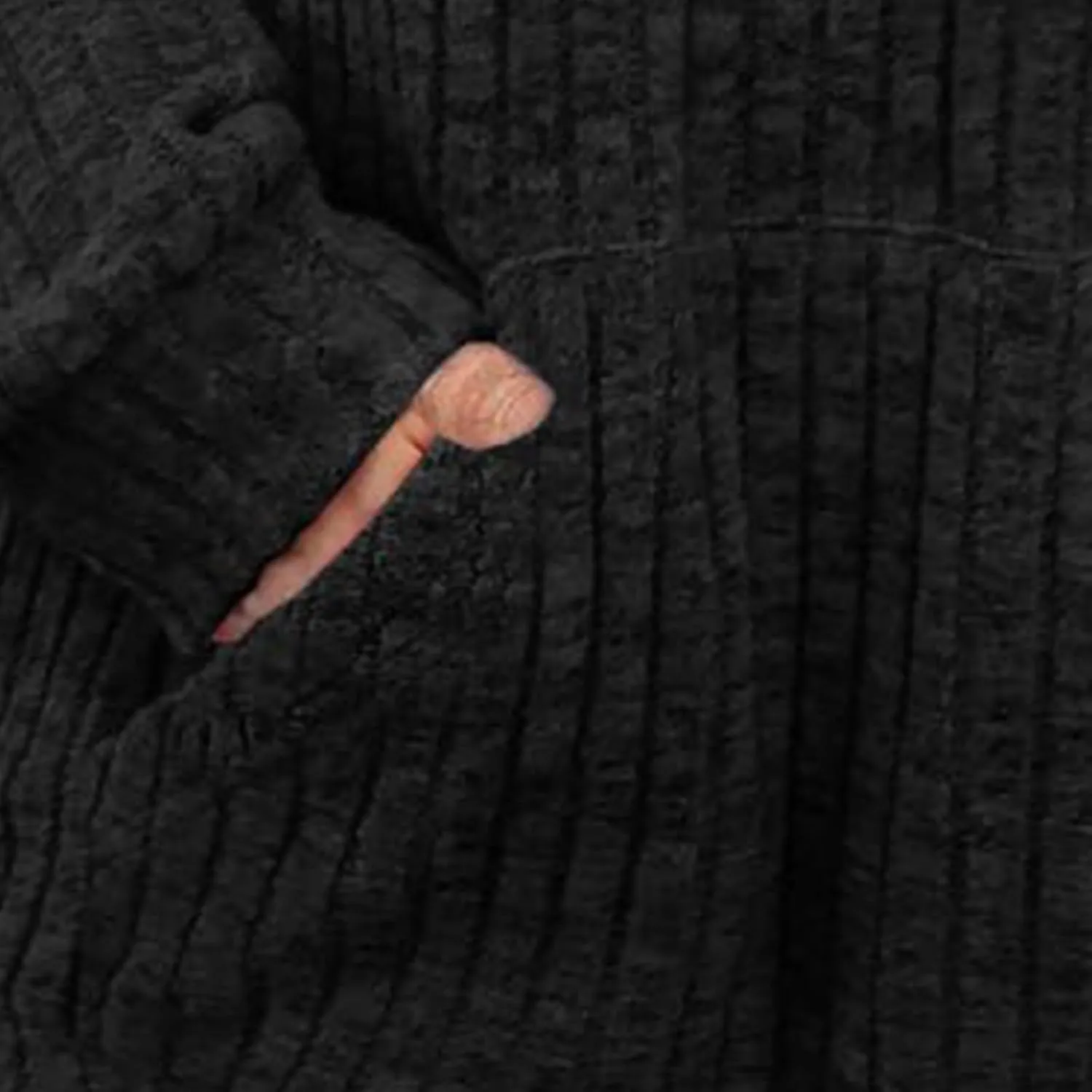 Womens Hoodies Long Sleeve Textured Knit Tops Lightweight Loose Fit Sweatshirt Casual Shirts with Kangaroo Pocket