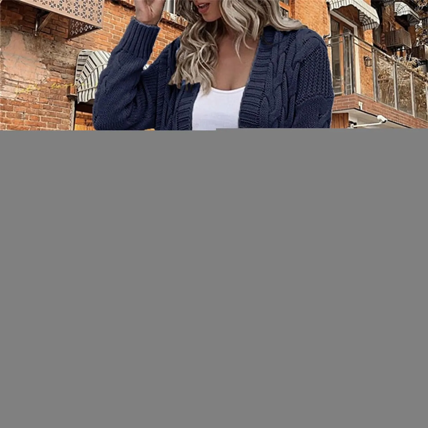 Womens Long Cardigan Coats Thin Stylish Cable Knit Maxi Sweater Open Front Coatigan Outerwear