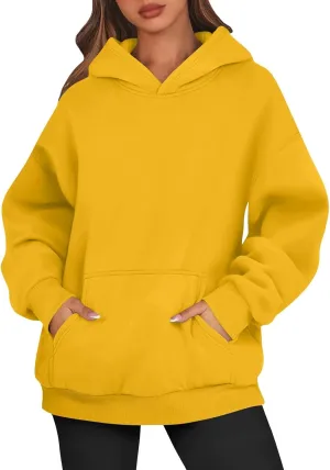 Womens Oversized Hoodies Fleece Sweatshirts Long Sleeve Sweaters Pullover Winter Fall Outfits Fashion Y2k Clothes