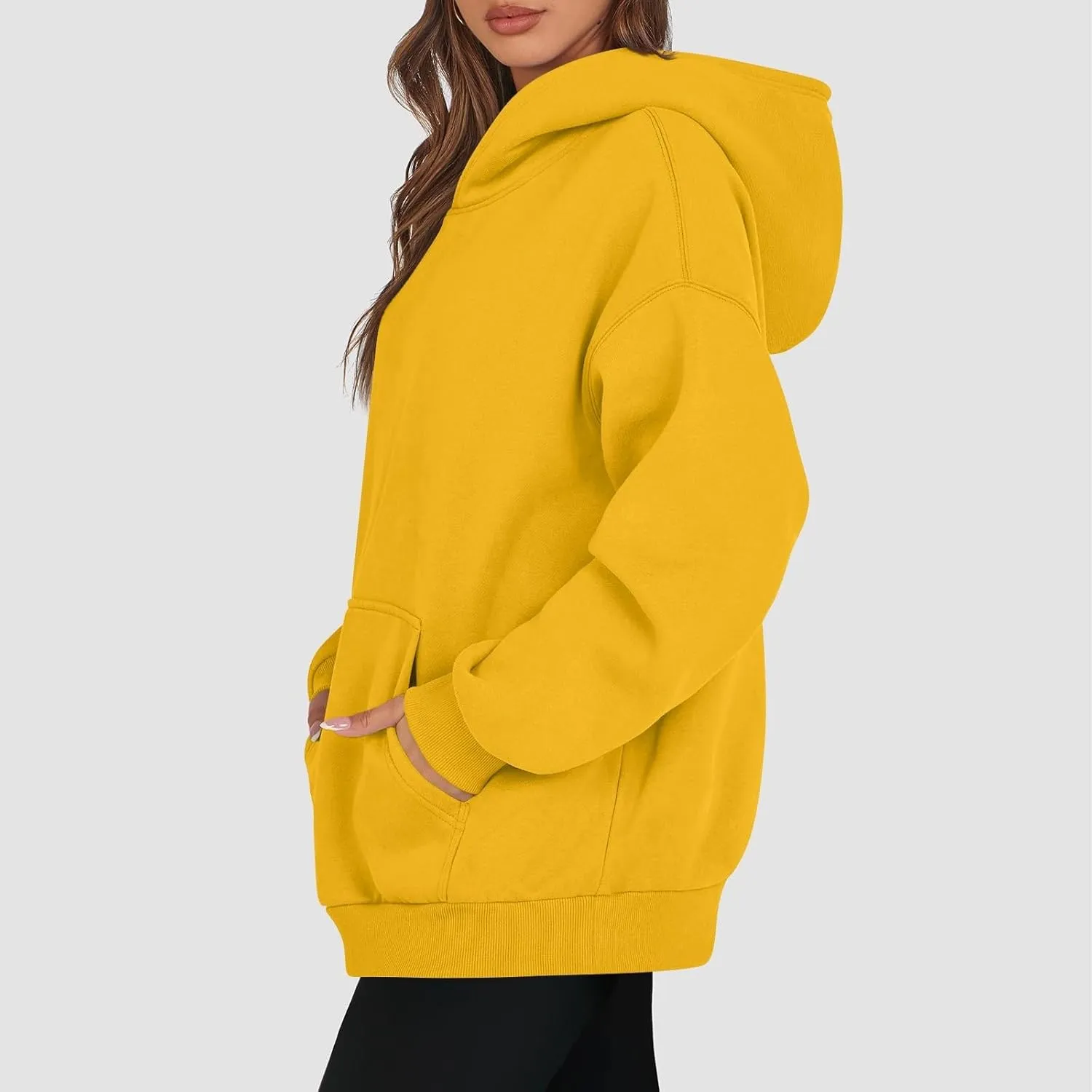 Womens Oversized Hoodies Fleece Sweatshirts Long Sleeve Sweaters Pullover Winter Fall Outfits Fashion Y2k Clothes