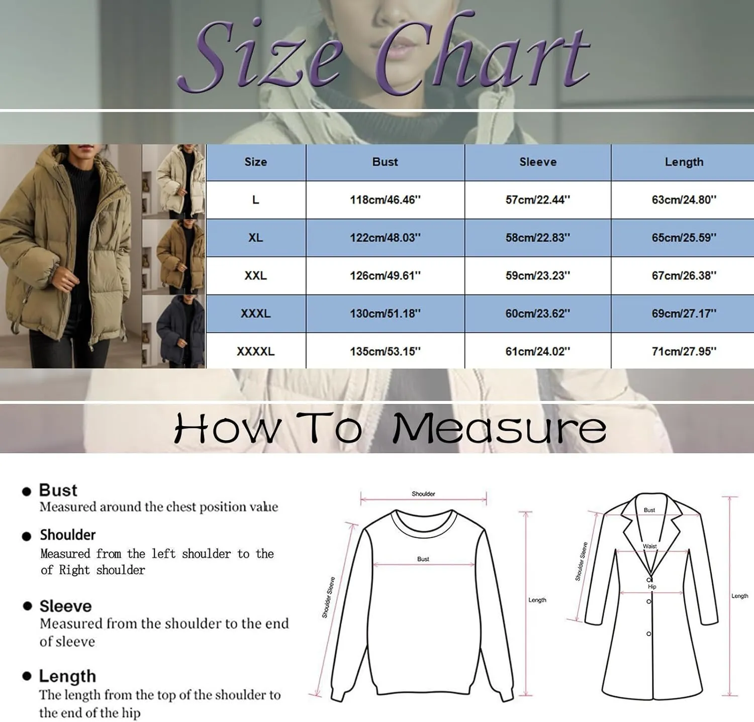 Womens Oversized Puffer Jacket Loose Fit Long Sleeve Quilted Outwear Casual Hood Zip Up Padded Coat 2024 Winter Coats