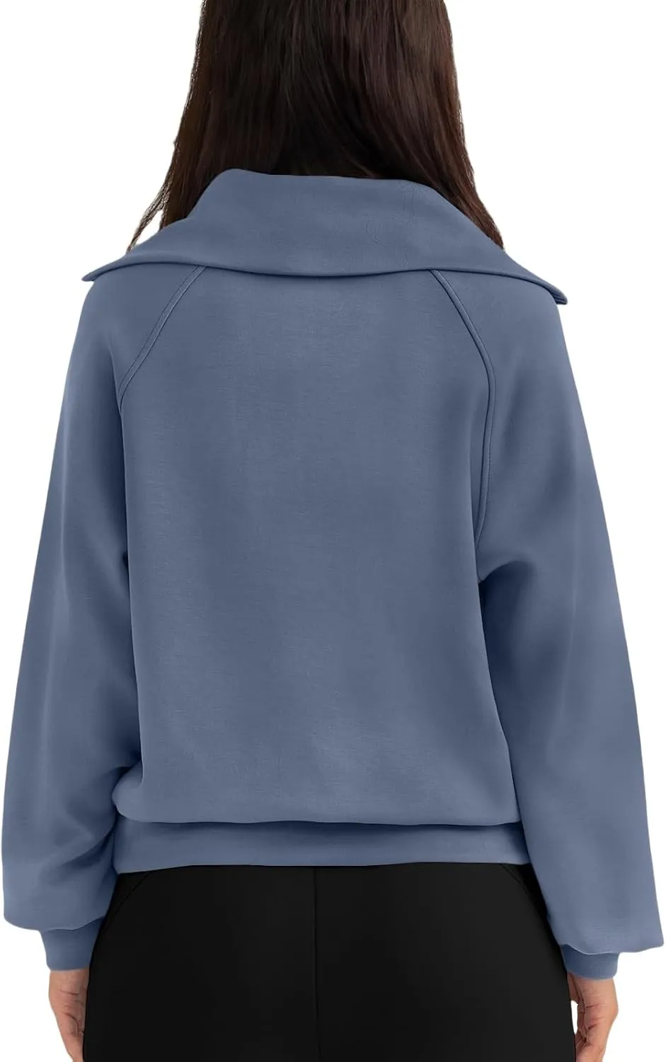 Womens Oversized Sweatshirts Fleece Half Zip Pullover Long Sleeve Teen Girls Fall Y2K Clothes