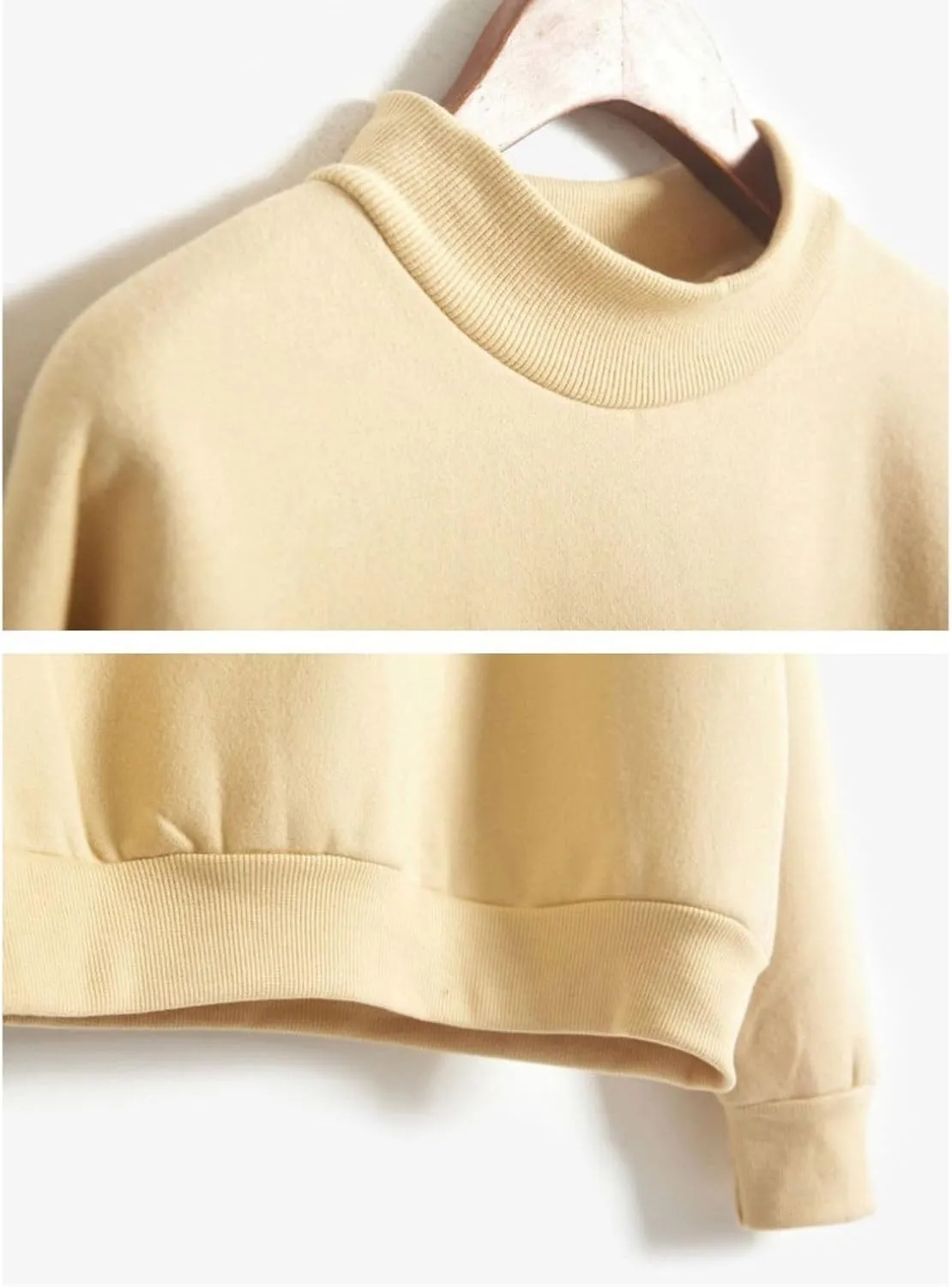 Women's Oversized Sweatshirts Half Turtleneck Pullover Long Sleeve Fleece Tops Solid Casual Loose Fall Fashion Outfits