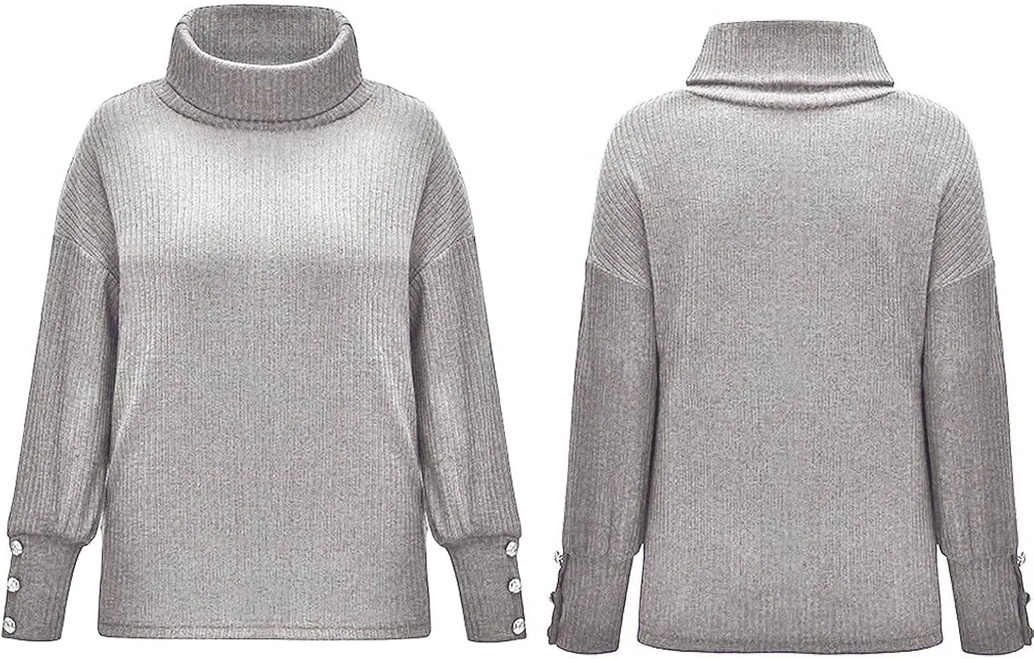 Women's Oversized Turtleneck Chunky Pullover Sweaters Cowl Neck Winter Slouchy Loose Fit Knit Long Sleeve Knitwear