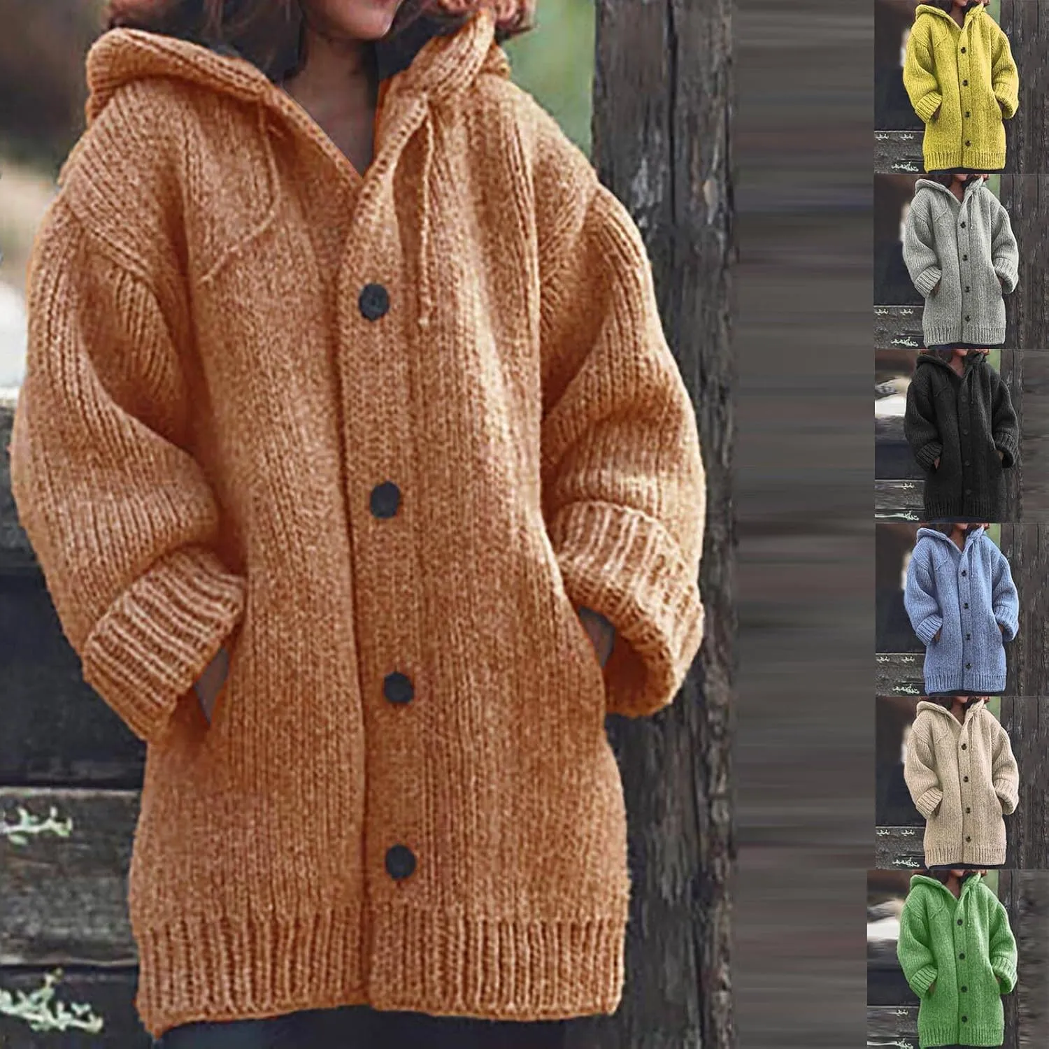 Womens Plus Size Sweaters Cardigan Cable Knit Chunky Sweaters Cardigans Fall Open Front Cardigan Sweaters Outerwears