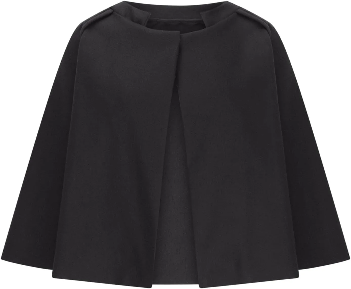 Womens Plus Size Wool Blend Coat Short Open Front Cardigan Winter Wool Trench Coat Oversized Casual Top Outerwear