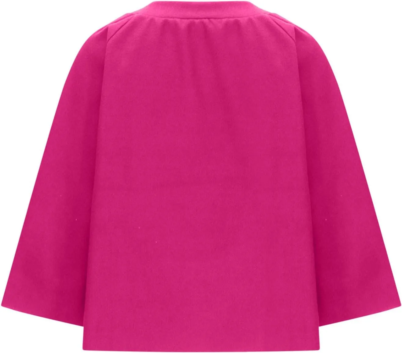 Womens Plus Size Wool Blend Coat Short Open Front Cardigan Winter Wool Trench Coat Oversized Casual Top Outerwear
