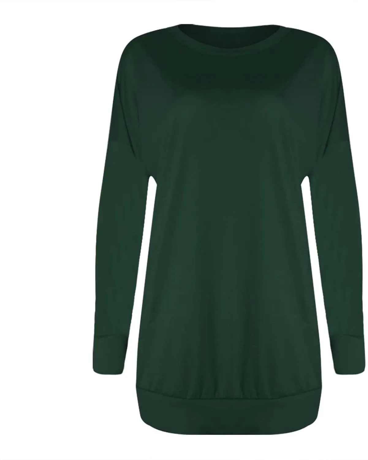 Womens Pocket Shirts Casual Loose Fit Tunic Top Comfy Cute Sweatshirts Long Sleeve Crewneck Pullovers T-Shirts