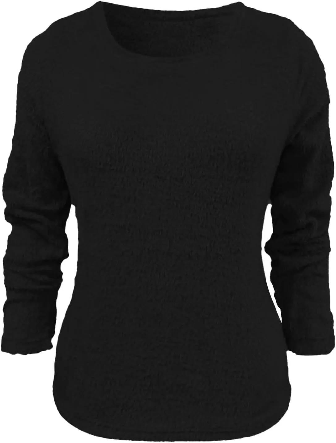 Womens Pullover Sweater Oversized Fuzzy Wool Christmas Long Sleeved for Women Fall Winter Cozy Fashioable Outfit