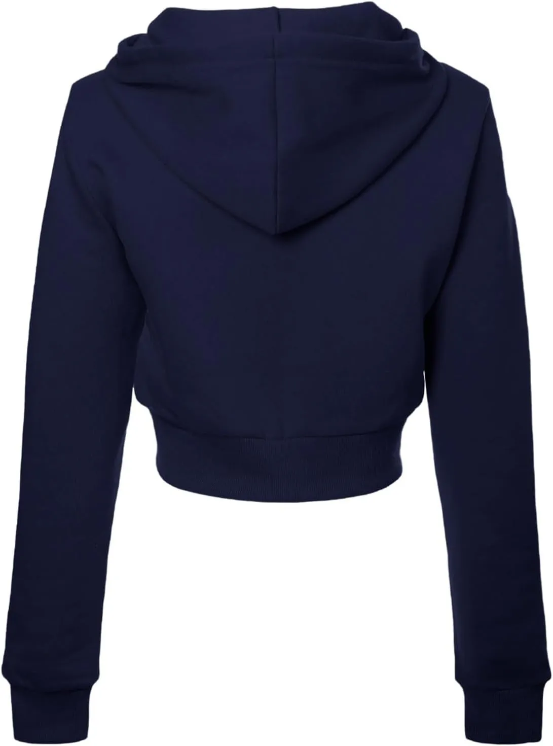 Women's Solid Fleece Long Sleeve Zip Up Crop Hoodie Jacket 2024 Fall Trendy Cropped Hoodie Sweatshirts Preppy Clothes
