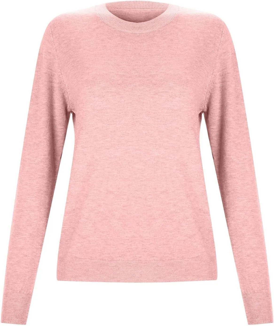 Women's Sweaters Cable Knit Crewneck Solid Color Long Sleeve Casual Soft Loose Fit Jumper Tops
