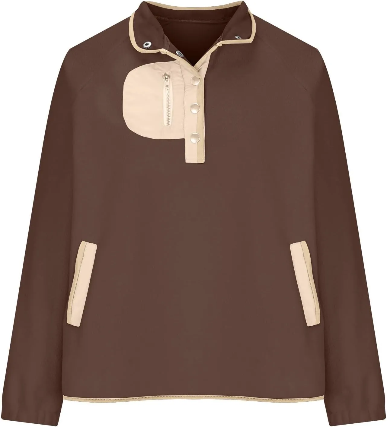 Womens Sweatshirts with Pockets Half Zip Cropped Pullover Fleece Quarter Zipper Hoodies Fall outfits Clothes Trendy