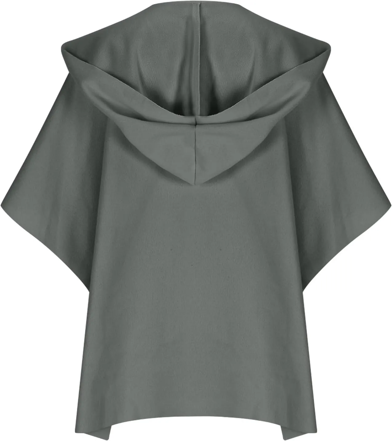Womens Winter Trench Coat Oversized Wool Blend Jacket Warm Thick Jacket Peacoat Plus Size Batwing Sleeve Cardigan