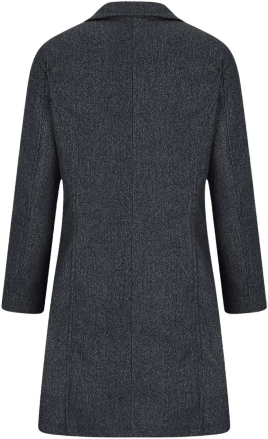 Women's Wool Blend Coat 2024 Winter Jackets Mid Long Warm Pea Coats Dressy Slim fit Trench Overcoat with Pockets