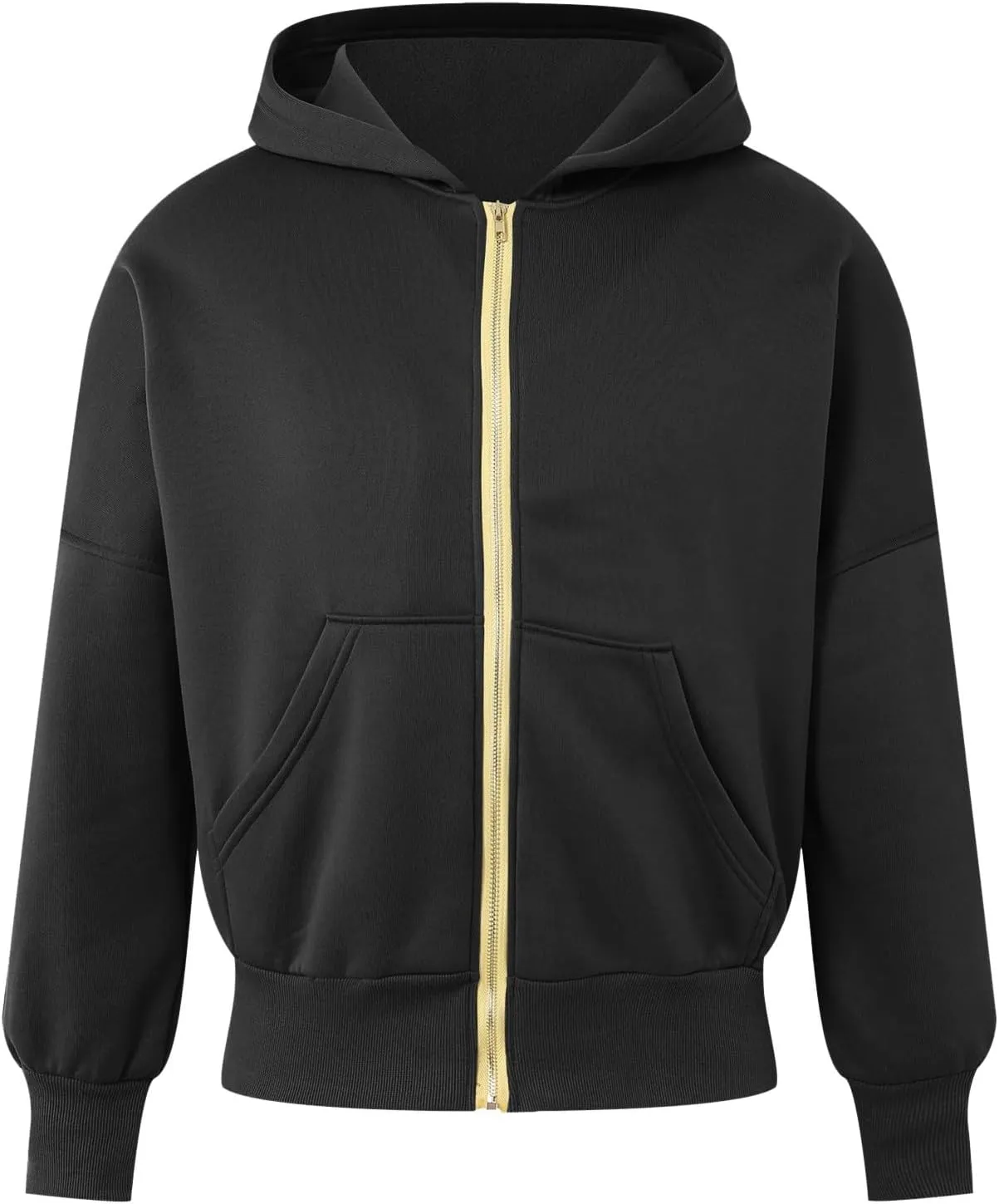 Womens Zip Up Hoodies Cropped Long Sleeve Sweatshirt Fleece Y2k Hooded Jacket 2024 Trendy Fall Winter Clothes