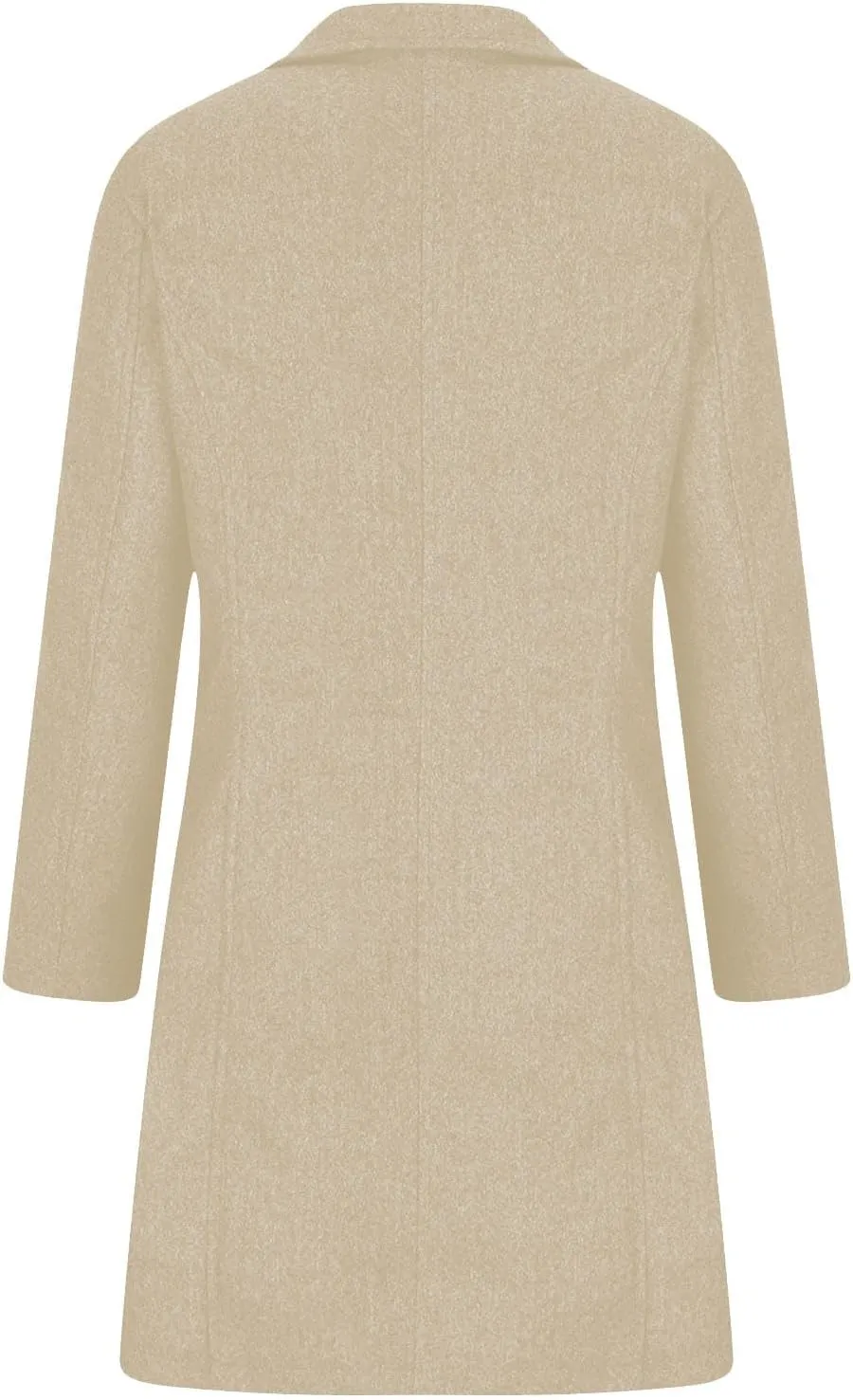 Wool Blend Coat for Women 2024 Single Breasted Peacoat Plus Size Trench Coats Tops Long Winter Cardigan with Pockets