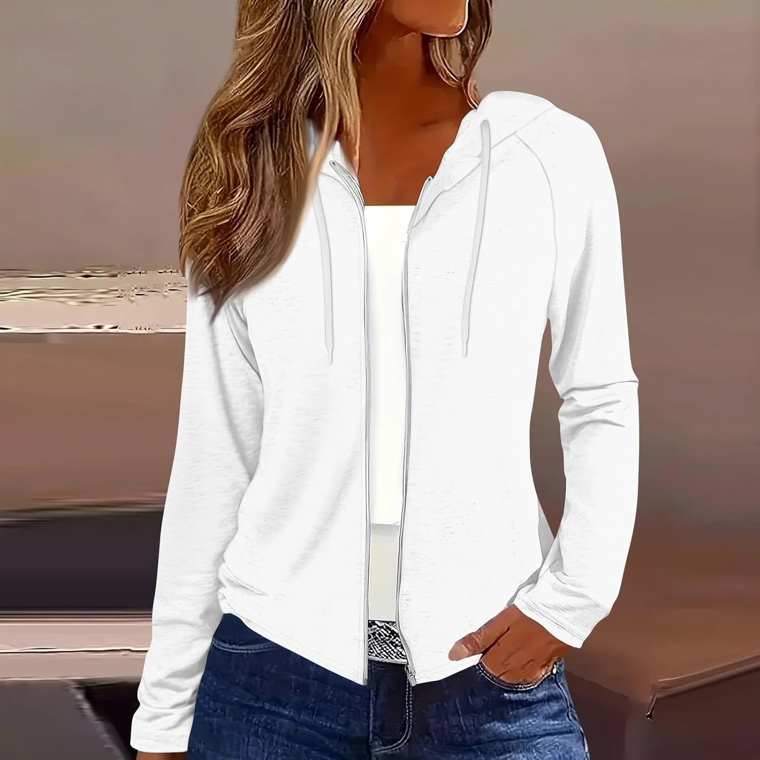 Workout Jackets For Women Hoodies For Women Cozy Trendy Wueen Hooded Dress Long Sleeve Sweatshirt For Women