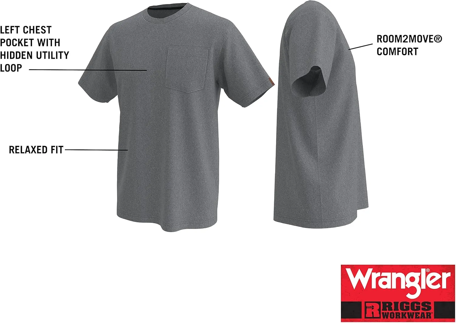 Wrangler Men's Short Sleeve Pocket T-Shirt