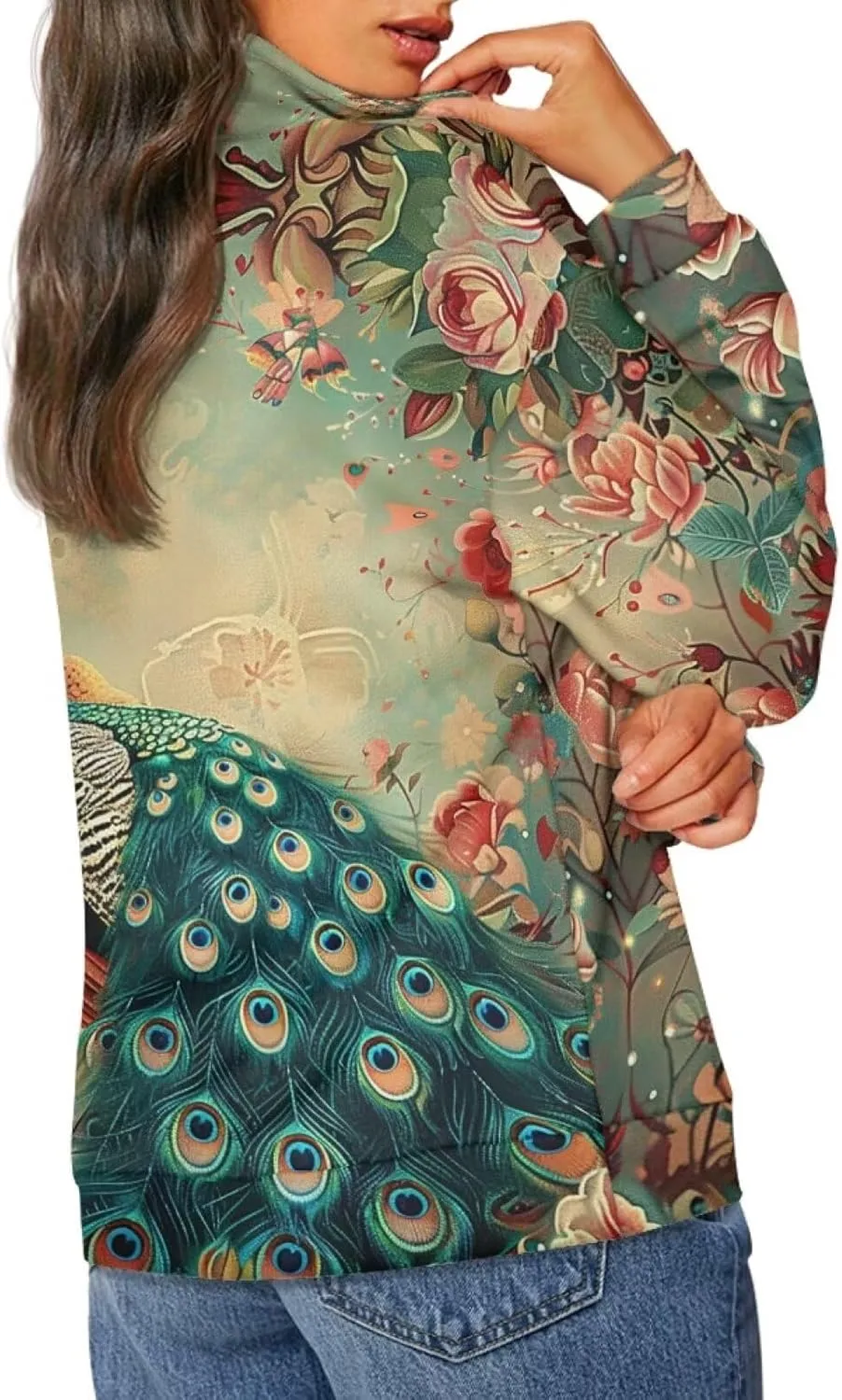 YEXIATODO Oversized Quarter Zip Sweatshirt Women Half Zip Hoodies S-3XL