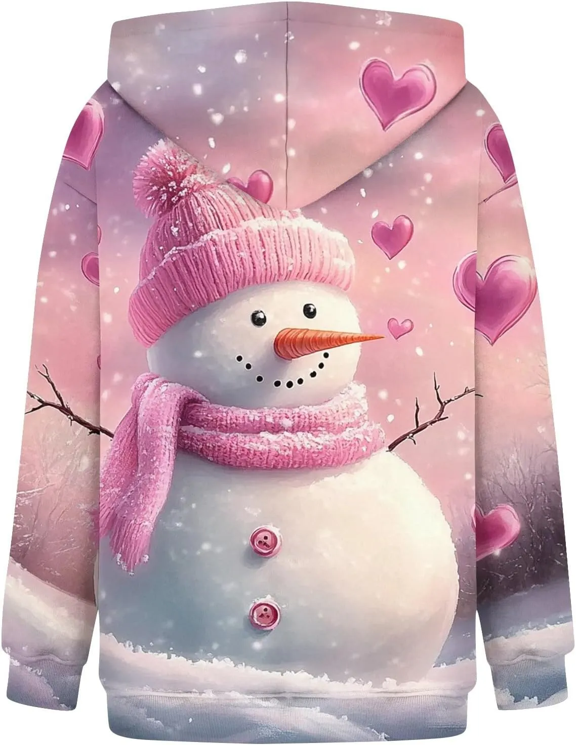 ZEFOTIM Sherpa Lined Hoodies for Women Cute Party Pullover Cozy Pullovers Lightweight Holiday Long Sleeve Sweatshirt