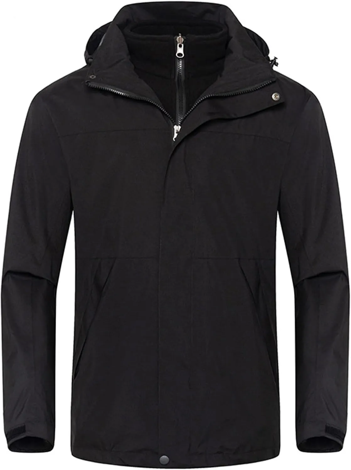 Zeiyignr Men's Waterproof Ski Jacket Warm Winter Mountain Snow Coat Hooded Raincoat Windproof Parka Jackets Raincoat Outwear