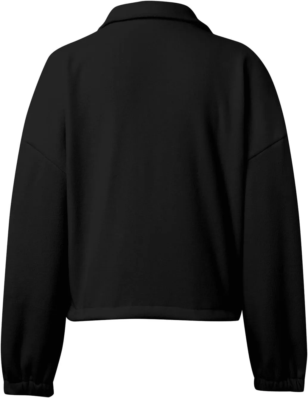 Zip Up Hoodie Women Oversized Sweatshirt Fleece Cropped Jacket Trendy Fleece Jacket Fashion Clothes 2024