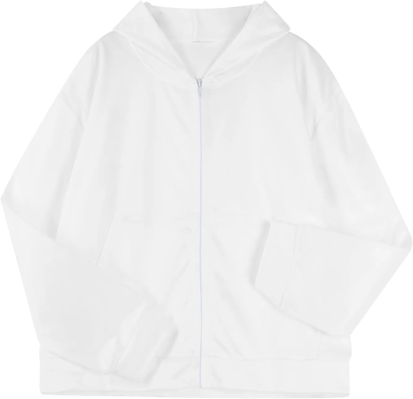 Zip Up Hoodie Women Trendy Fall Oversized Sweatshirt with Pockets Casual Warm Cozy Fleece Cute Hoodies Y2k
